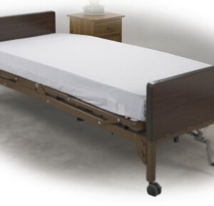 Bed Sheet Fitted 36 X 84 X 8 Inch White Cotton / Polyester Reusable