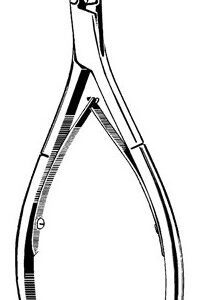 Ingrown Toenail Forceps Econo 5 Inch Length Floor / Office Grade Pakistani Stainless Steel NonSterile NonLocking Plier Handle Straight Smooth Cutting Tips