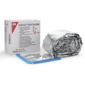 Padded Splint Roll 3M Scotchcast Quick Step Double Sided Felt 3 Inch X 15 Foot Felt / Fiberglass White