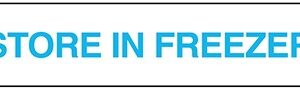Pre-Printed Label Indeed Auxiliary Label White Paper Store In Freezer Blue Temperature Control 3/8 X 1-5/8 Inch
