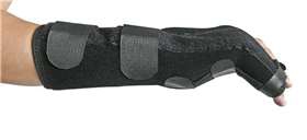 Boxer Fracture Brace eZY WRAP Neoprene Right Hand Black Medium / Large