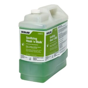 Floor Cleaner Sanitizing Wash ‘n Walk Liquid 2.5 gal. Jug Mild Scent