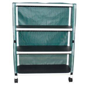 Linen Cart with Cover Echo 3 Shelves 100 lbs. per Shelf Weight Capacity PVC 3 Inch Casters