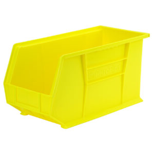 Storage Bin AkroBins Yellow Plastic 8-1/4 X 9 X 18 Inch