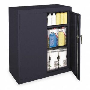 Storage Cabinet Black 18 X 36 X 42 Inch 2 Shelves