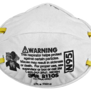 Particulate Respirator Mask 3M Industrial N95 Not Rated Elastic Strap Small