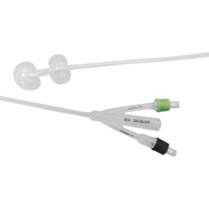 Foley Catheter TruCath Duo 2-Way Subsumed Tip 10 cc Proximal Balloon, 5 cc Distal Balloon 18 Fr. Silicone