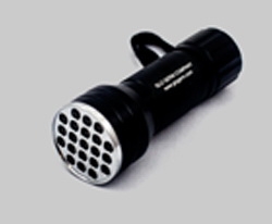 Flashlight Glo Germ LED AAA Alkaline 3 Batteries