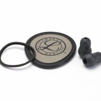 Stethoscope Spare Parts Kit 3M Littmann Lightweight II Black Rim and Tunable Diaphragm and 2 small (1/2 inch) Snap Tight Soft-Sealing Eartips For use with Lightweight II S.E. Stethoscope