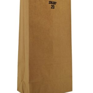 Grocery Bag Duro Brown Kraft Recycled Paper #20