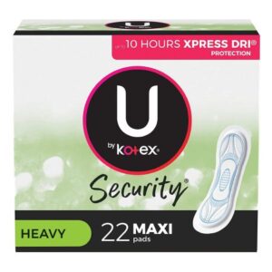 Feminine Pad U by Kotex Security Maxi Super Absorbency