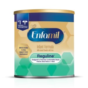 Infant Formula Enfamil Reguline Unflavored 12.4 oz. Canister Powder Prebiotic Loose Stool