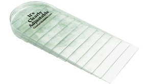 Heel Lift AliMed Clearly Adjustable Leg Lift Vinyl Plastic Female 10-1/2 and Up / Male 9 and Up Clear