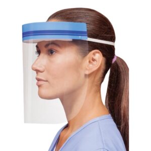 Wraparound Face Shield Crosstex One Size Fits Most Full Length Anti-fog Disposable NonSterile