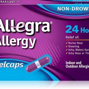 Allergy Relief Allegra 180 mg Strength Gelcap 8 per Box
