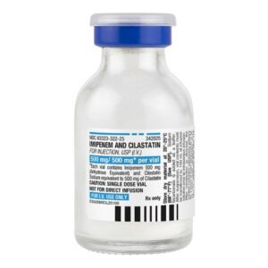Imipenem / Cilastatin Sodium, Preservative Free 500 mg / 500 mg Intravenous Injection 20 mL