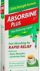 Topical Pain Relief Absorbine Jr Plus 4% Strength Menthol Liquid 4 oz.