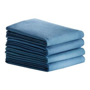 Bath Towel 21 X 42 Inch White / Blue