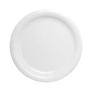 Plate Bare Eco-Forward White Single Use Paper 9 Inch Diameter