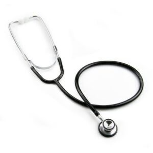 General Exam Stethoscope McKesson Black 1-Tube 21 Inch Tube Double Sided Chestpiece