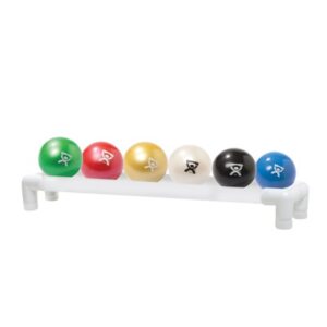 Hand Weight Set 6 Piece Set / Ball Style with Floor Rack CanDo WaTE Ball 1.1 lbs. / 2.2 lbs. / 3.3 lbs. / 4.4 lbs. / 5.5 lbs. / 6.6 lbs.