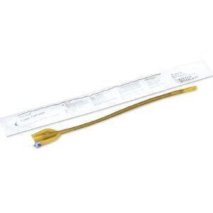 Foley Catheter Bardex I.C. 2-Way Standard Tip 5 cc Balloon 18 Fr. Silver Hydrogel Coated Latex