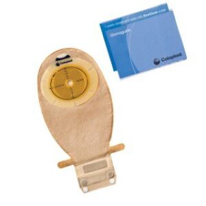 Ostomy Pouch SenSura One-Piece System Flat, Trim to Fit 3/8 to 3 Inch Stoma Drainable