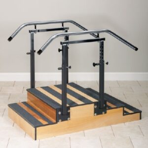 Training Staircase Select Series Two-Sided 34 X 54 Inch Overall, 12 X 24 X 30 Inch Platform, 6 X 10 X 30 Inch 2 Steps, 4 X 10 X 30 Inch 3 Steps
