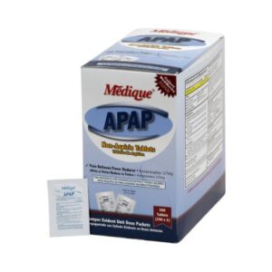 Pain Relief Medique 325 mg Strength Acetaminophen Unit Dose Tablet 250 per Box