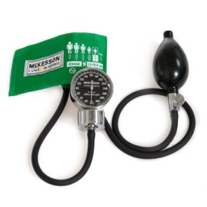 Aneroid Sphygmomanometer Unit McKesson LUMEON Pediatric Cuff Nylon Cuff 13 – 19.5 cm Pocket Aneroid