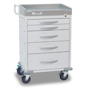 General Purpose Cart Detecto Rescue Series Aluminum 22 X 28 X 42 Inch White
