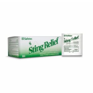 Sting and Bite Relief Ethyl Alcohol / Lidocaine Safetec Towelette Individual Packet
