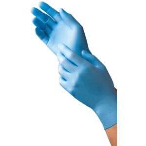 Exam Glove 9252 Series X-Large NonSterile Nitrile Standard Cuff Length Textured Fingertips Blue Not Rated