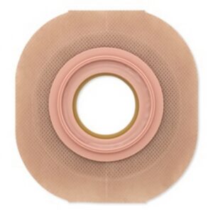 Ostomy Barrier New Image FlexTend Precut, Extended Wear Adhesive Tape Borders 44 mm Flange Green Code System 7/8 Inch Opening