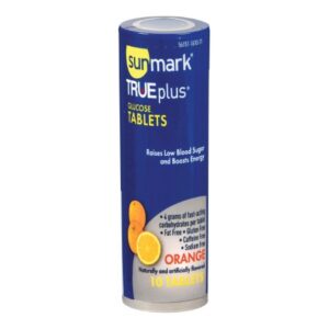 Glucose Supplement sunmark TRUEplus 10 per Bottle Chewable Tablet Orange Flavor