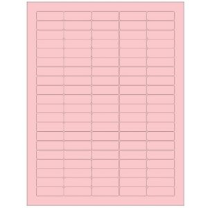 Blank Label Shamrock Printer Label Pink Laser Piggyback 1/2 X 1-1/2 Inch