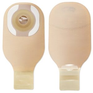 Ostomy Pouch Premier One-Piece System 12 Inch Length Convex, Pre-Cut 1 Inch Stoma Drainable
