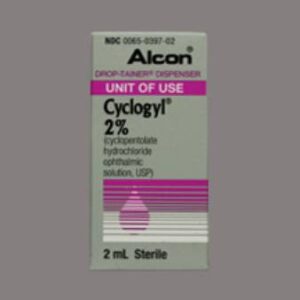 Cyclogyl Cyclopentolate HCl 2% Solution 2 mL