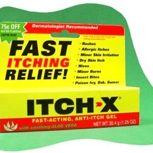 Itch Relief Itch-X 1% – 10% Strength Gel 1.25 oz. Tube