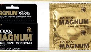 Condom Trojan Magnum Lubricated Large 12 per Box