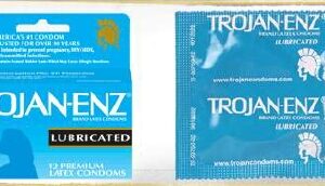 Condom Trojan-Enz Lubricated One Size Fits Most 12 per Box