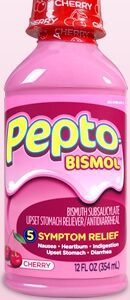Anti-Diarrheal Pepto Bismol 262 mg Strength Liquid 8 oz.