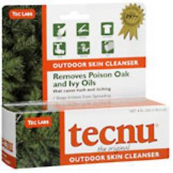 Itch Relief Tecnu Liquid Cleanser 4 oz. Tube
