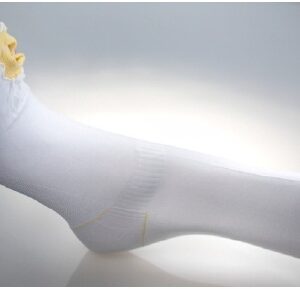 Anti-embolism Stocking UltraCARE Knee High Medium / Regular White Inspection Toe