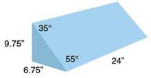 Positioner Wedge AliMed 6-3/4 W X 24 L X 9-3/4 H Inch Foam Freestanding