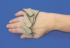Ulnar Deviation Strap AliMed Neoprene / Nylon Left Hand Beige Small
