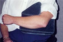 Right Elbow Positioner Wedge AliMed 10 W X 10 L X 2 H Inch Foam Freestanding