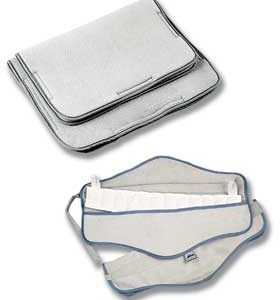 Cover Hydrocollator Terry, Foam Filled, with Pocket, Gray, Hook and Loop Fasteners, Neck, 5 X 24 Inch