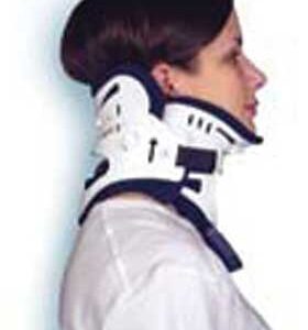 Rigid Cervical Collar Ossur Miami J Preformed Adult Short Two-Piece / Trachea Opening
