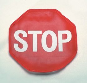 Door Sign Caution AliMed Stop